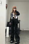 Windowsen wide -leg ski pants PS23P005 black